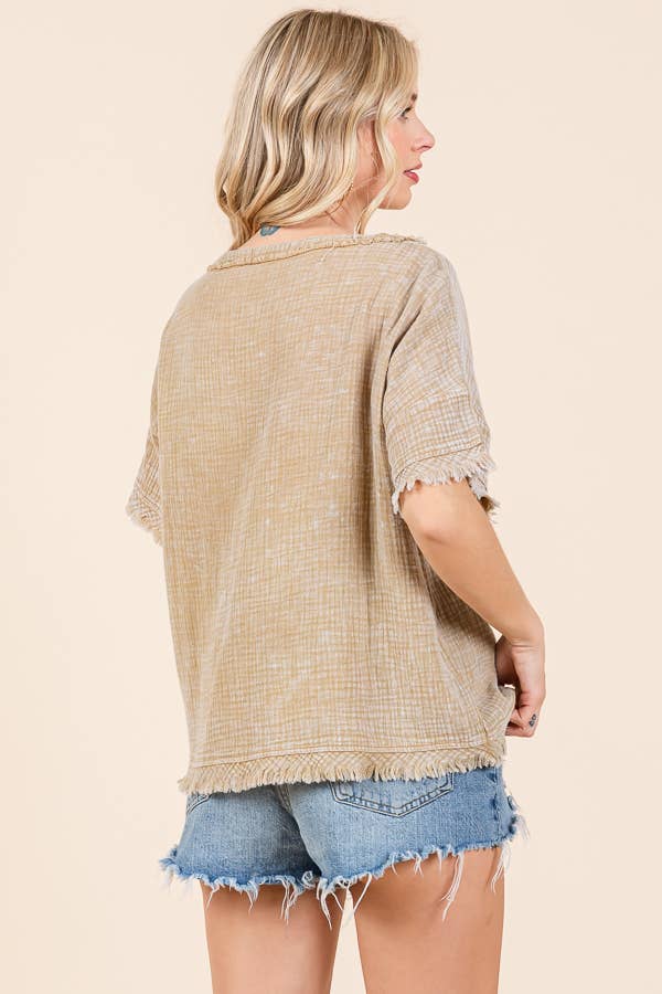 Culture Code - CWT2134MW - SCOOP NECK OVERSIZE TOP