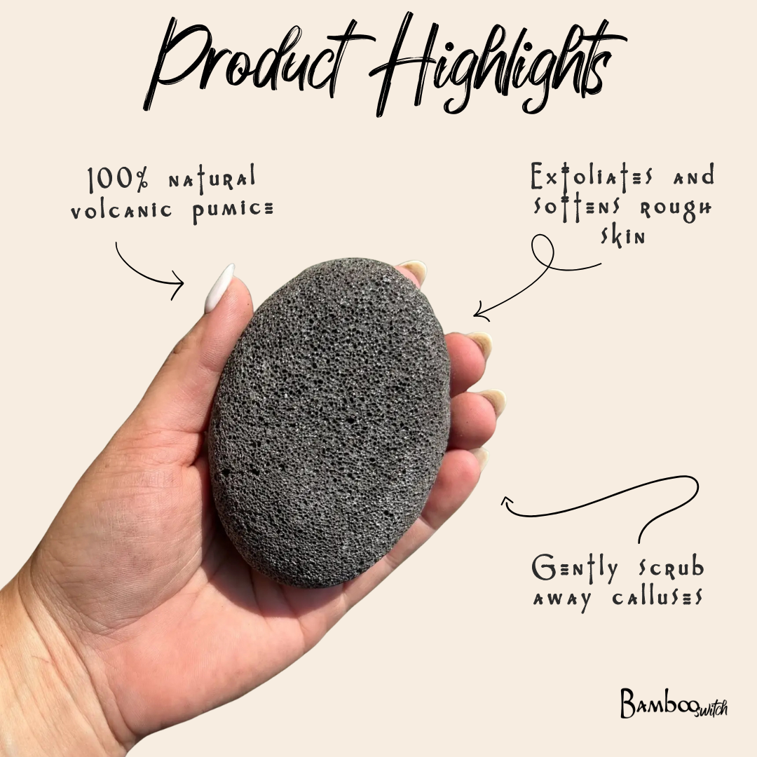 Bamboo Switch - Large Natural Pumice Foot Stone