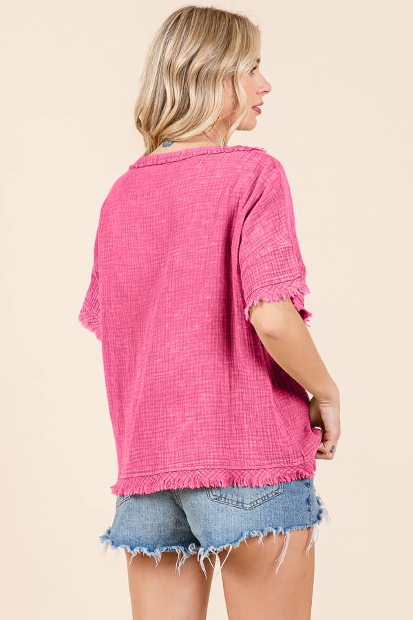 Culture Code - CWT2134MW - SCOOP NECK OVERSIZE TOP