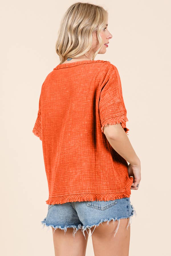 Culture Code - CWT2134MW - SCOOP NECK OVERSIZE TOP