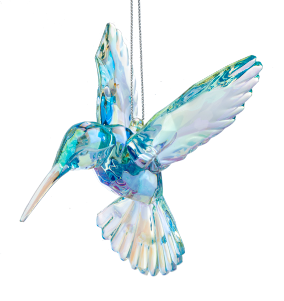 Hummingbird Ornament, Blue