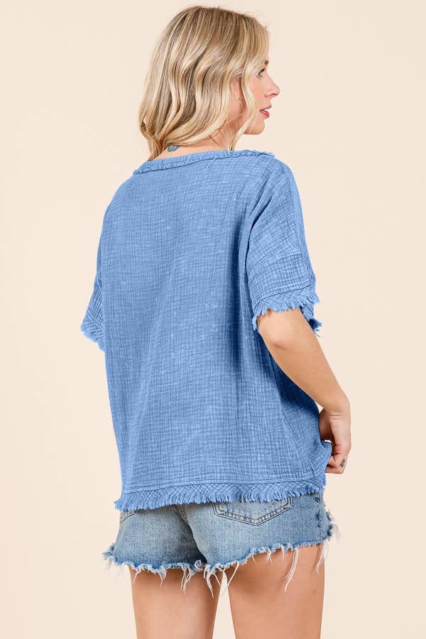 Culture Code - CWT2134MW - SCOOP NECK OVERSIZE TOP