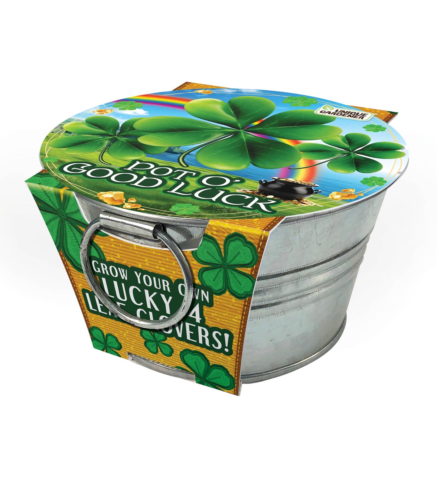 Silver Circle Products - Pot O' Good Luck - Grow Your Own Lucky 4 Leaf Clovers