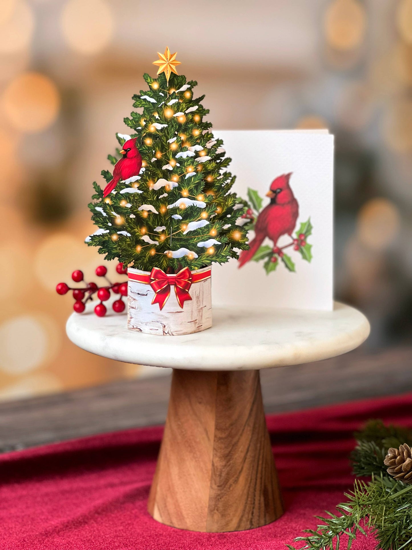 FreshCut Paper LLC - Merry Mini Tree (Mini Pop-up Greeting Cards)