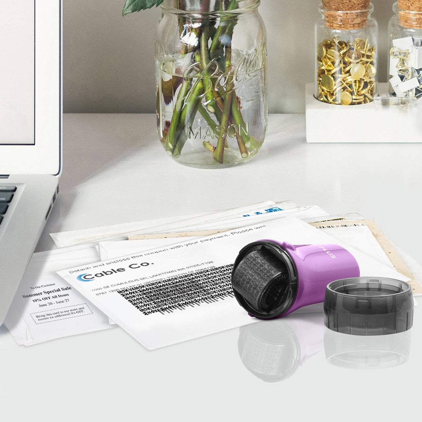 PLUS CORPORATION OF AMERICA - Guard Your ID Advanced Regular Roller. Color will be random.