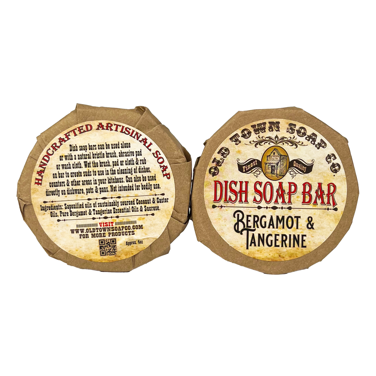 Old Town Soap Co. - Dish Soap Bar -Avail in 4 Scents -For Sparkling Clean Dishes