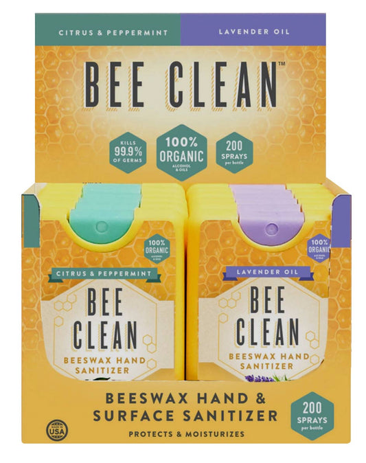 Bee Clean - Bee Clean Organic Beeswax Hand Sanitizer - 12 pack