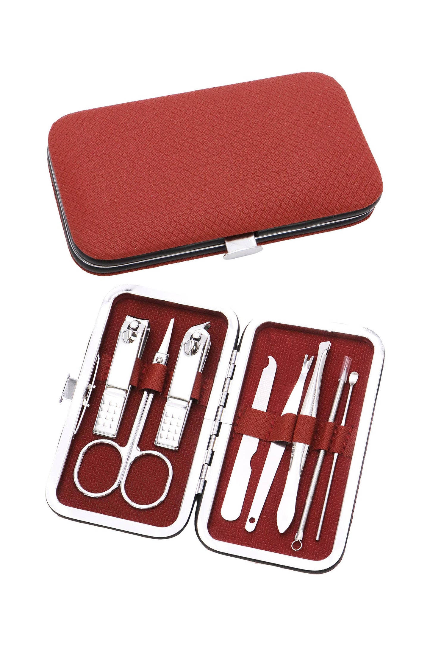 Cap Zone - 8 Pcs Solid Stainless Steel Nailcare Kit Set