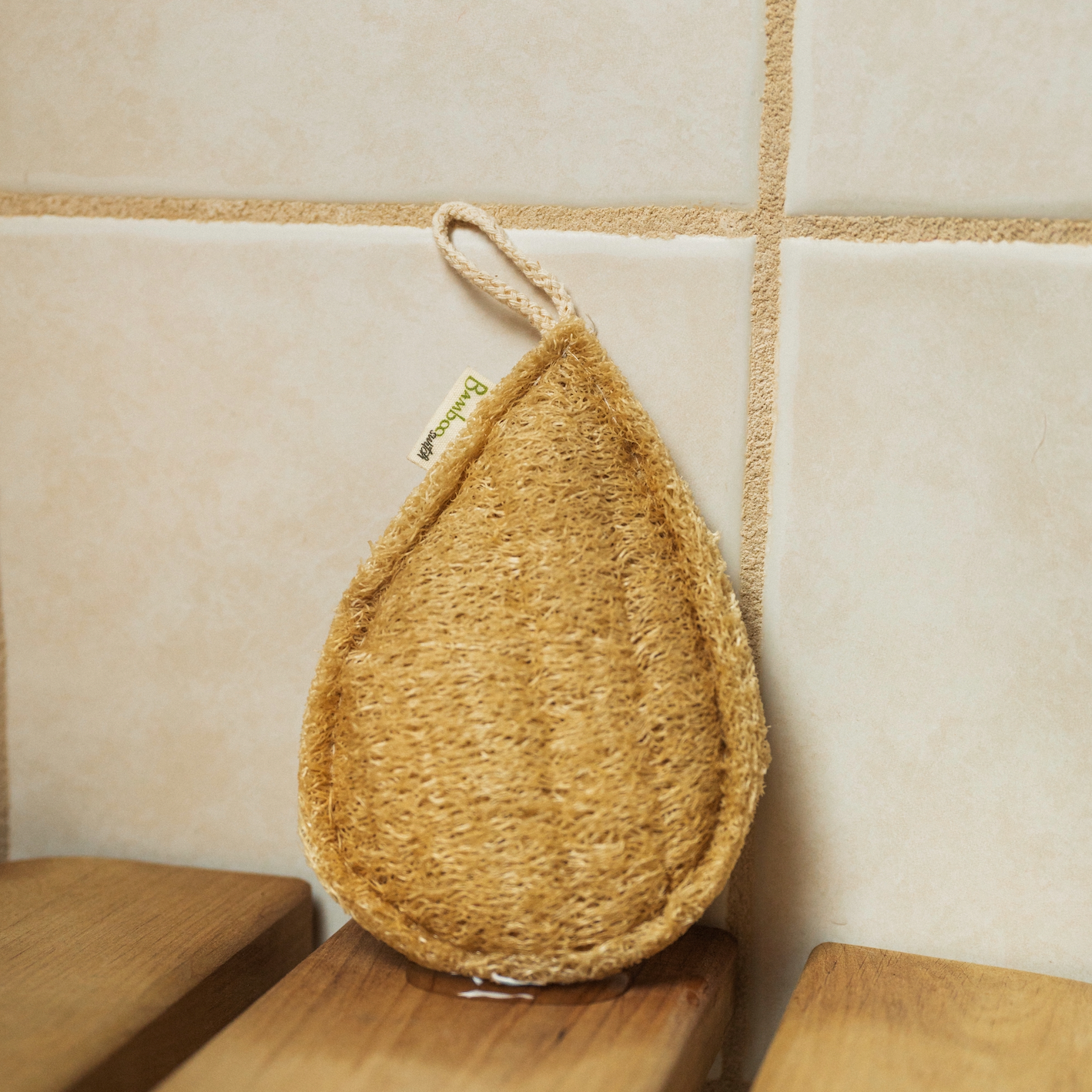 Bamboo Switch - Large Exfoliating Loofah | Teardrop | Wellness Bestseller