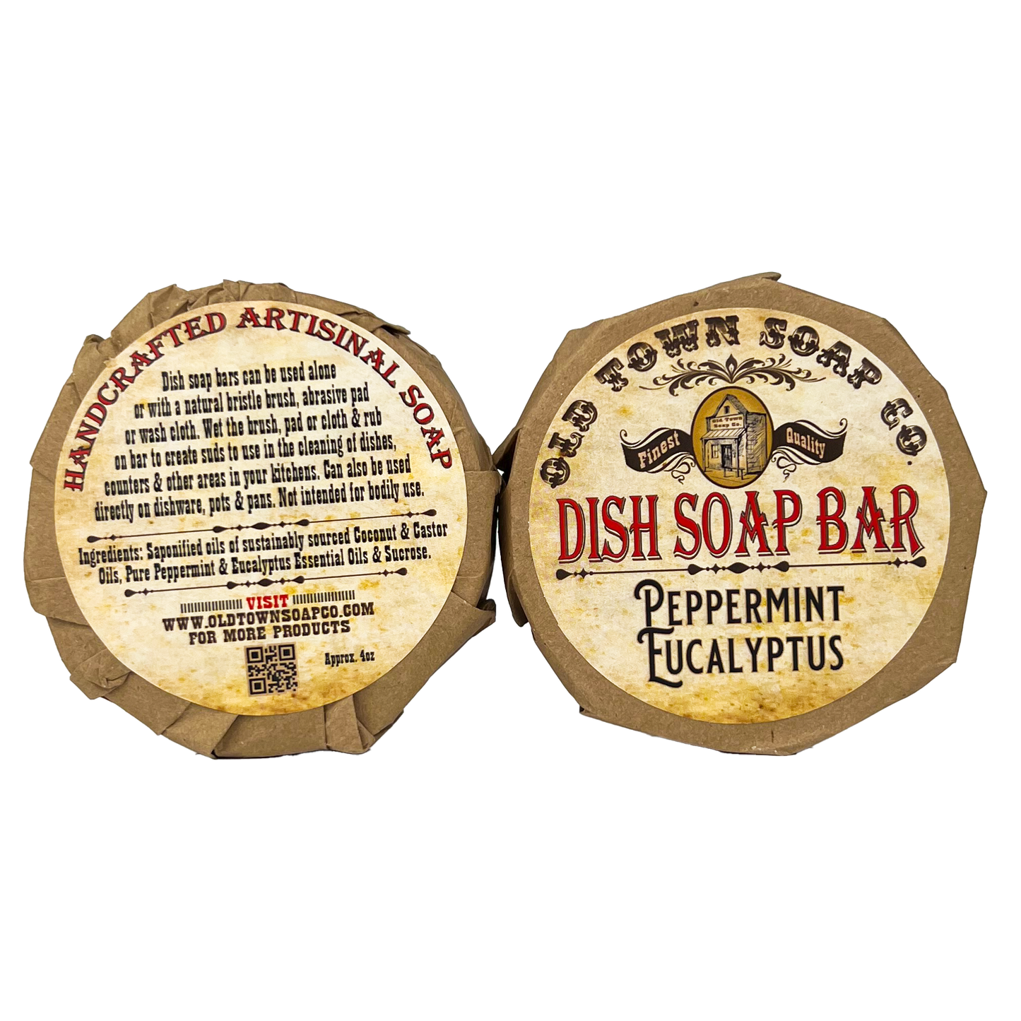 Old Town Soap Co. - Dish Soap Bar -Avail in 4 Scents -For Sparkling Clean Dishes
