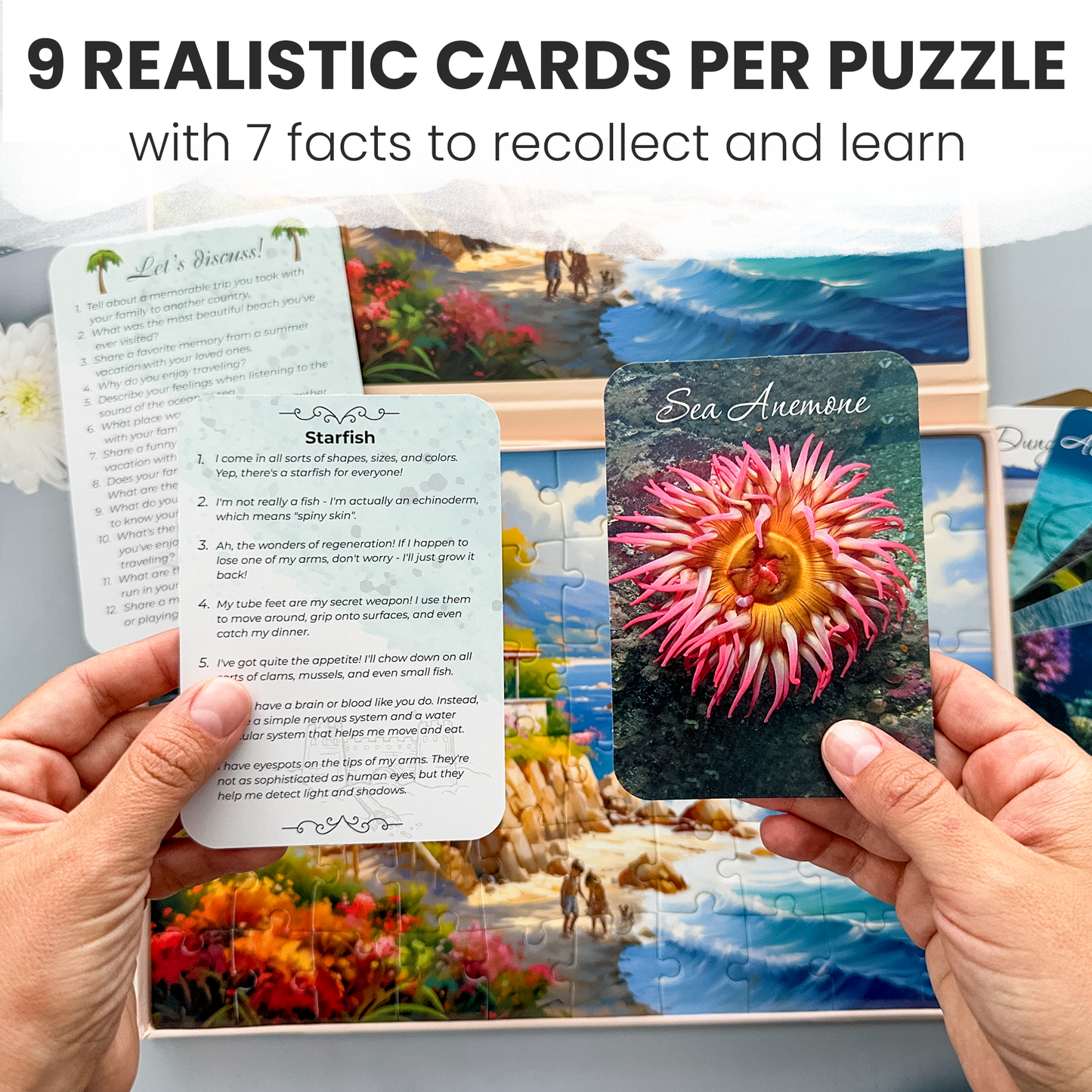 QUOKKA - Dementia 60pc Puzzles for Elderly with cards | 3xSET