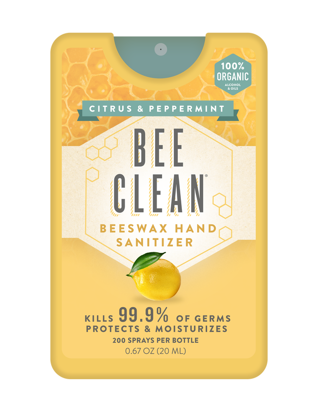 Bee Clean - Bee Clean Organic Beeswax Hand Sanitizer - 12 pack