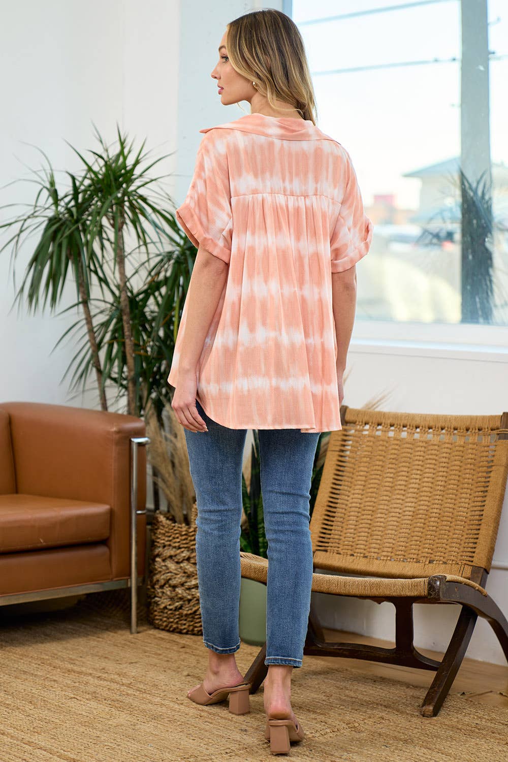 lovely melody - LMT3085-HELLO SPRING TIE DYE SHACKET