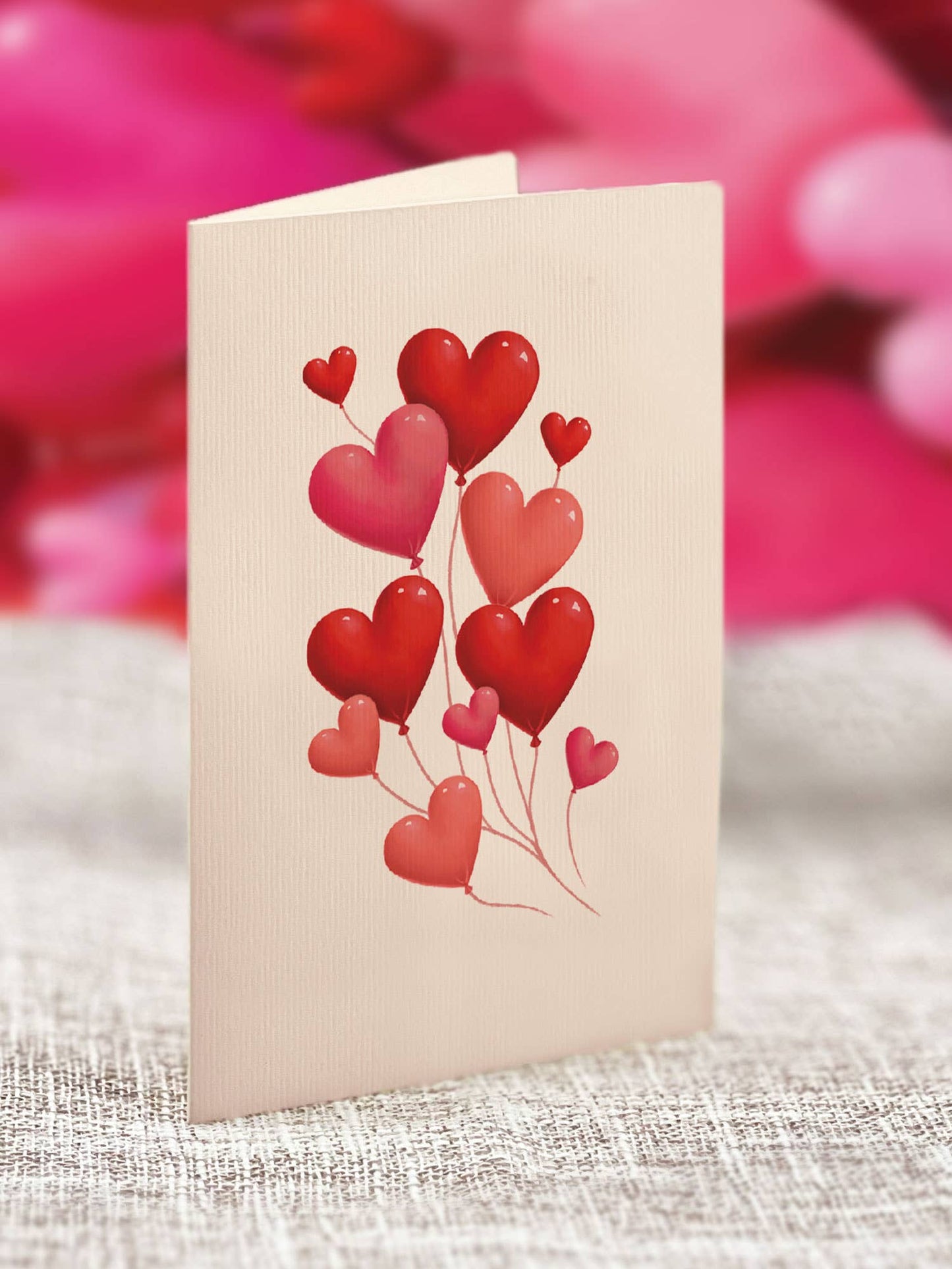 FreshCut Paper LLC - Mini Heart Balloons (10 Mini Pop-up Greeting Cards)