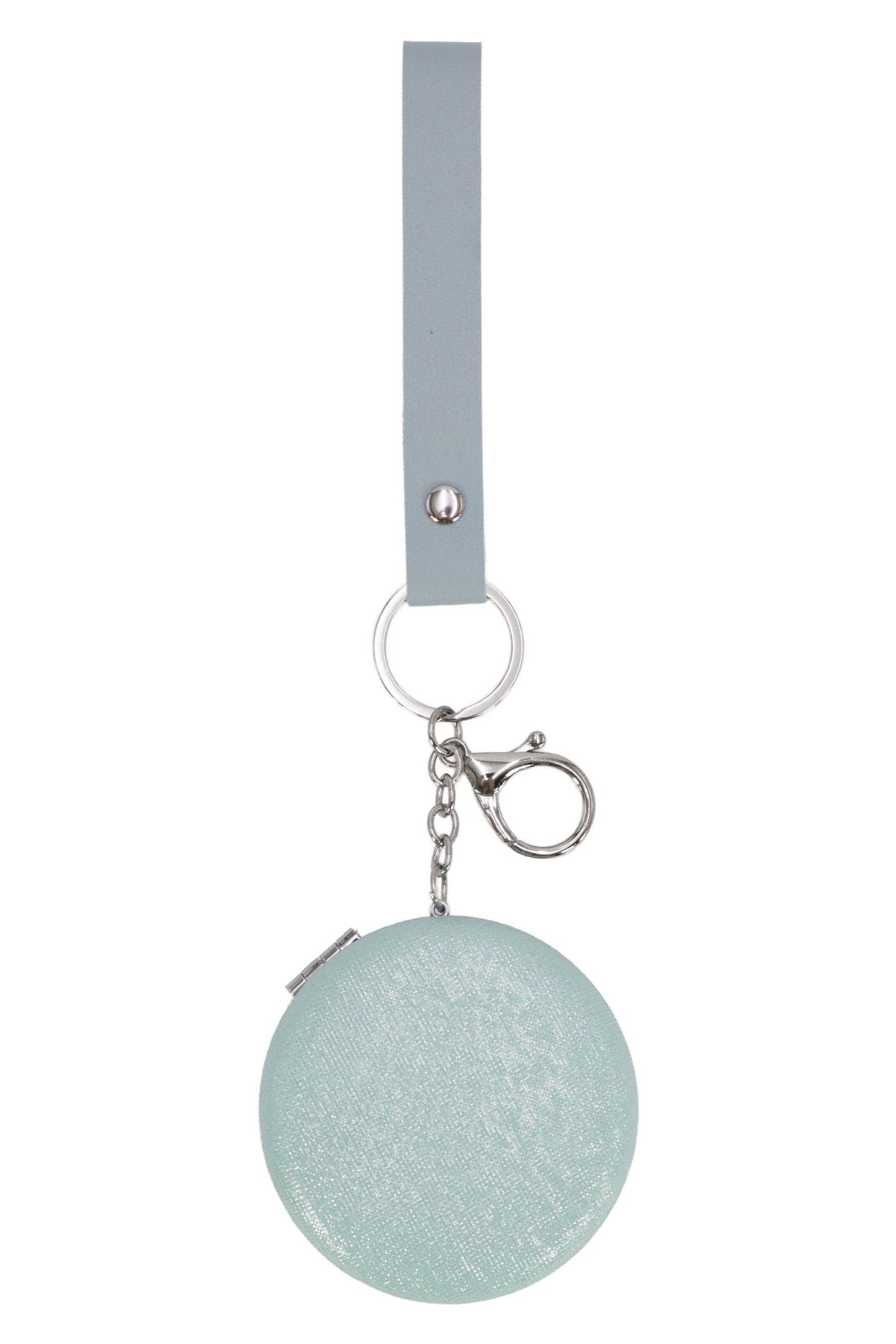 Cap Zone - Pearlescent Macaron Compact Mirror Key Chain
