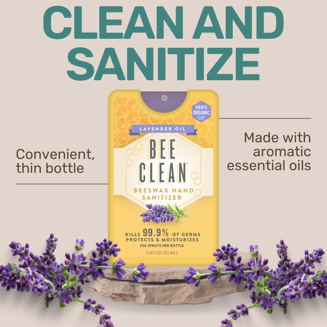 Bee Clean - Bee Clean Organic Beeswax Hand Sanitizer - 12 pack