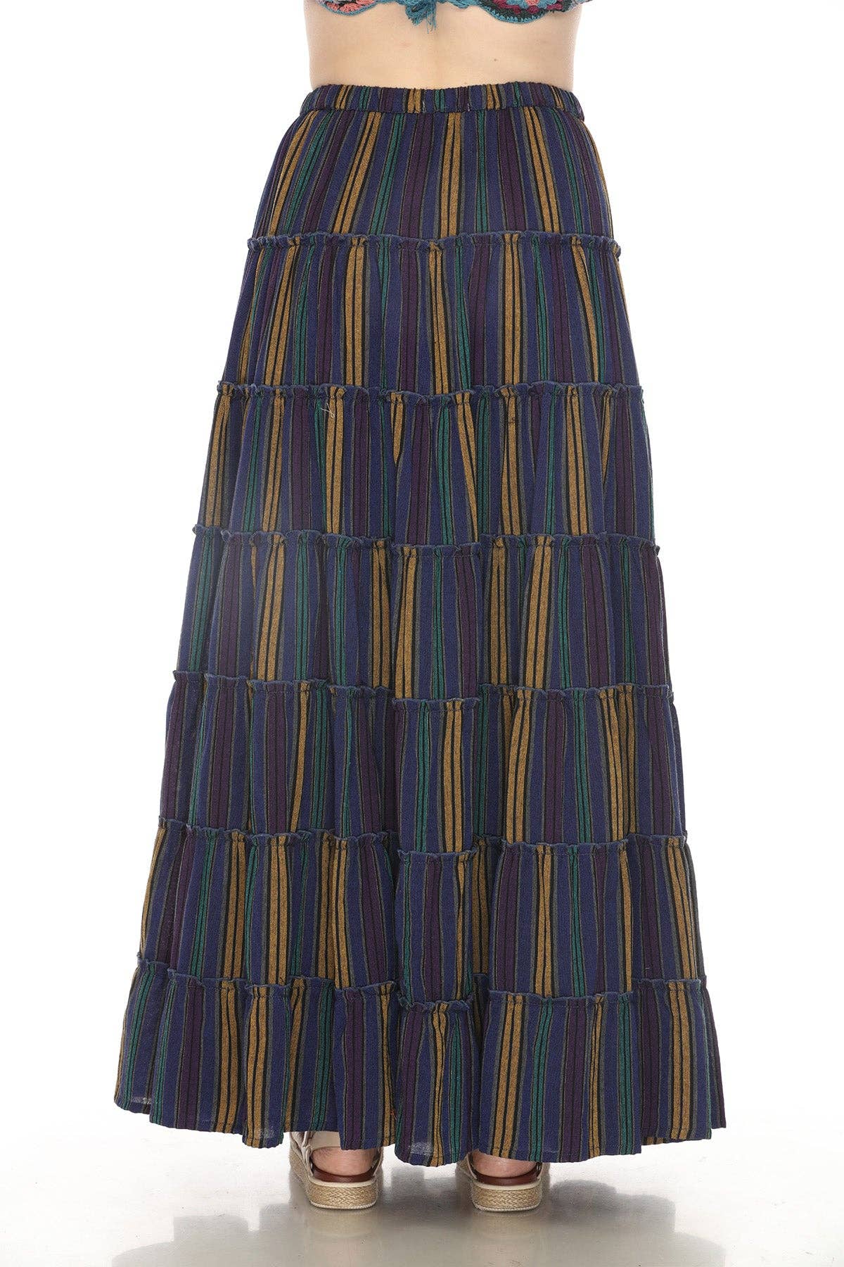 Lakhays Collection Inc. - Stipe Ultra Maxi Skirt