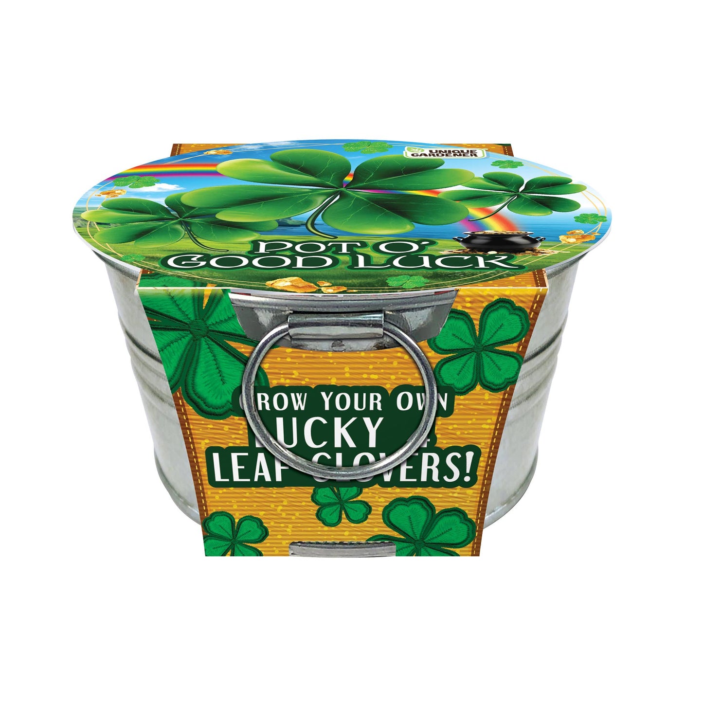 Silver Circle Products - Pot O' Good Luck - Grow Your Own Lucky 4 Leaf Clovers