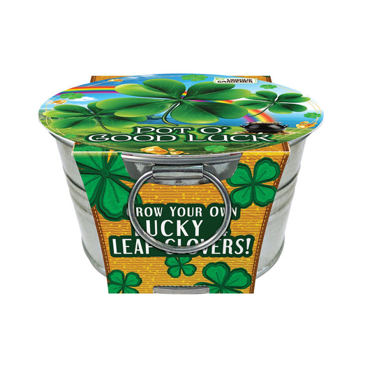 Silver Circle Products - Pot O' Good Luck - Grow Your Own Lucky 4 Leaf Clovers