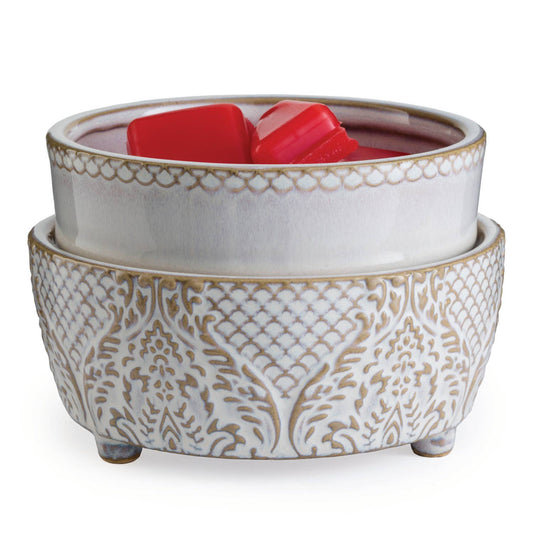 Candle Warmers Etc. - 2-in-1 Fragrance Warmer Vintage White