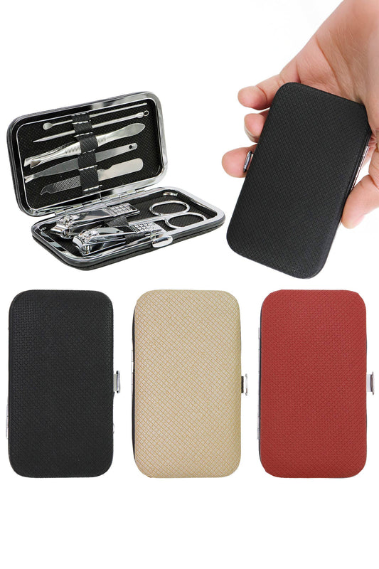 Cap Zone - 8 Pcs Solid Stainless Steel Nailcare Kit Set