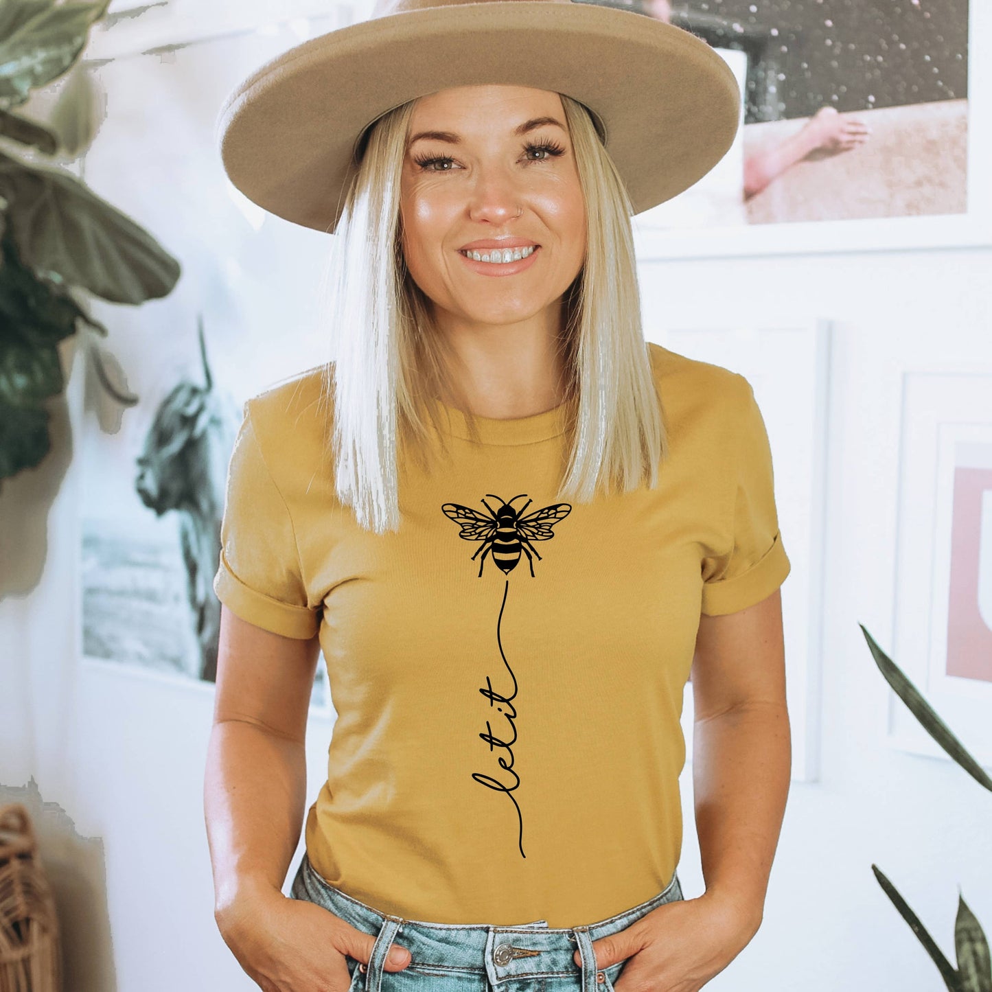Humm & Willow - Let it Bee Shirt - Cute Bee Shirt - Boutique Bestseller