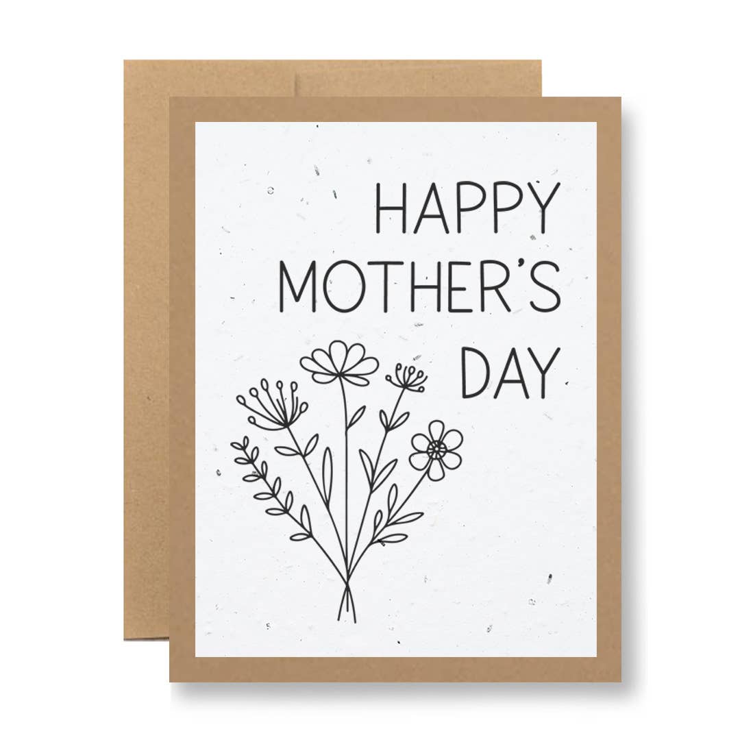 Seedy Cards - Plantable Seed Paper Greeting Card - Mother's Day {sketch}