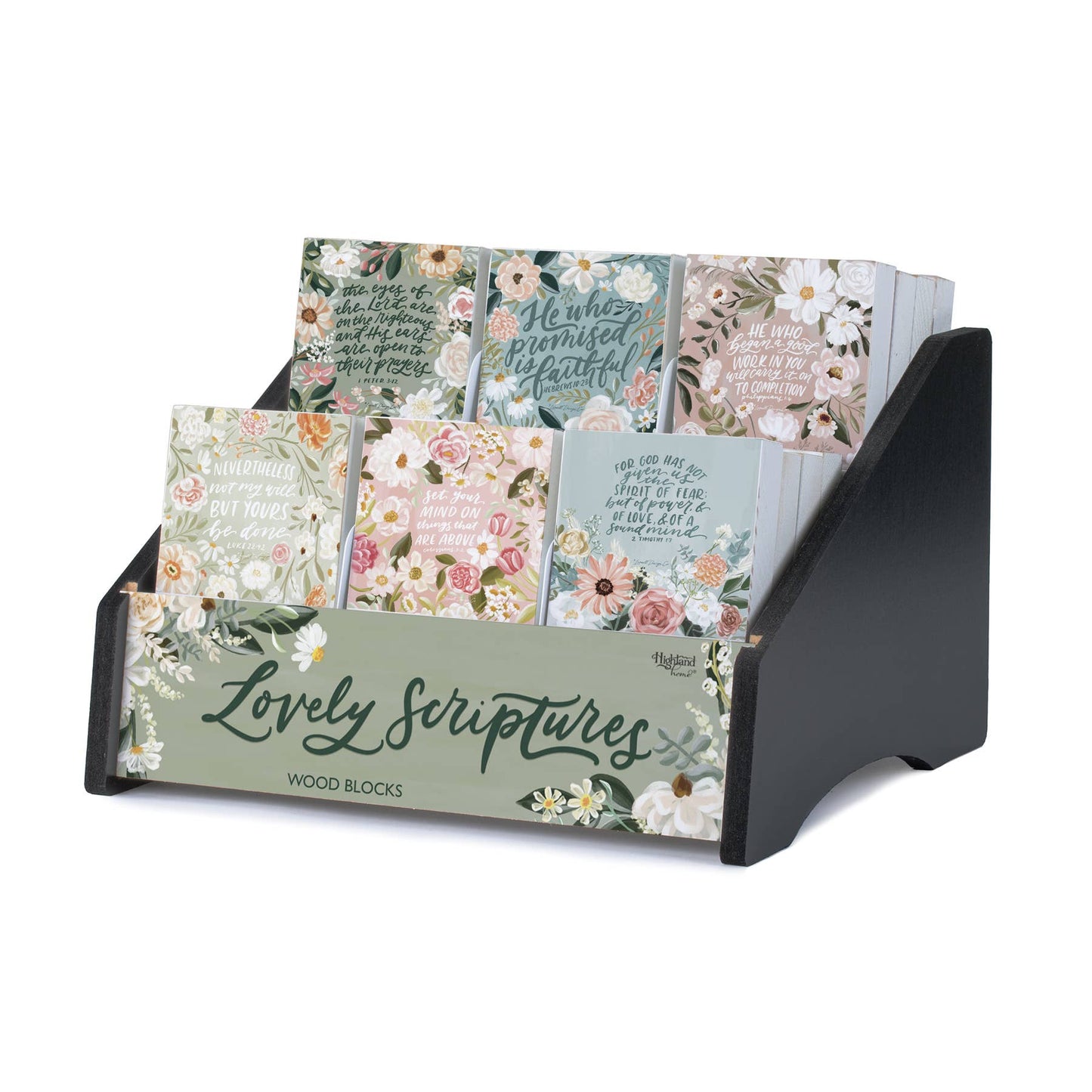 CounterArt/Highland Home/Thirstystone/CoasterStone - "Lovely Scriptures" Pre-Pack Wood Block Sign Display