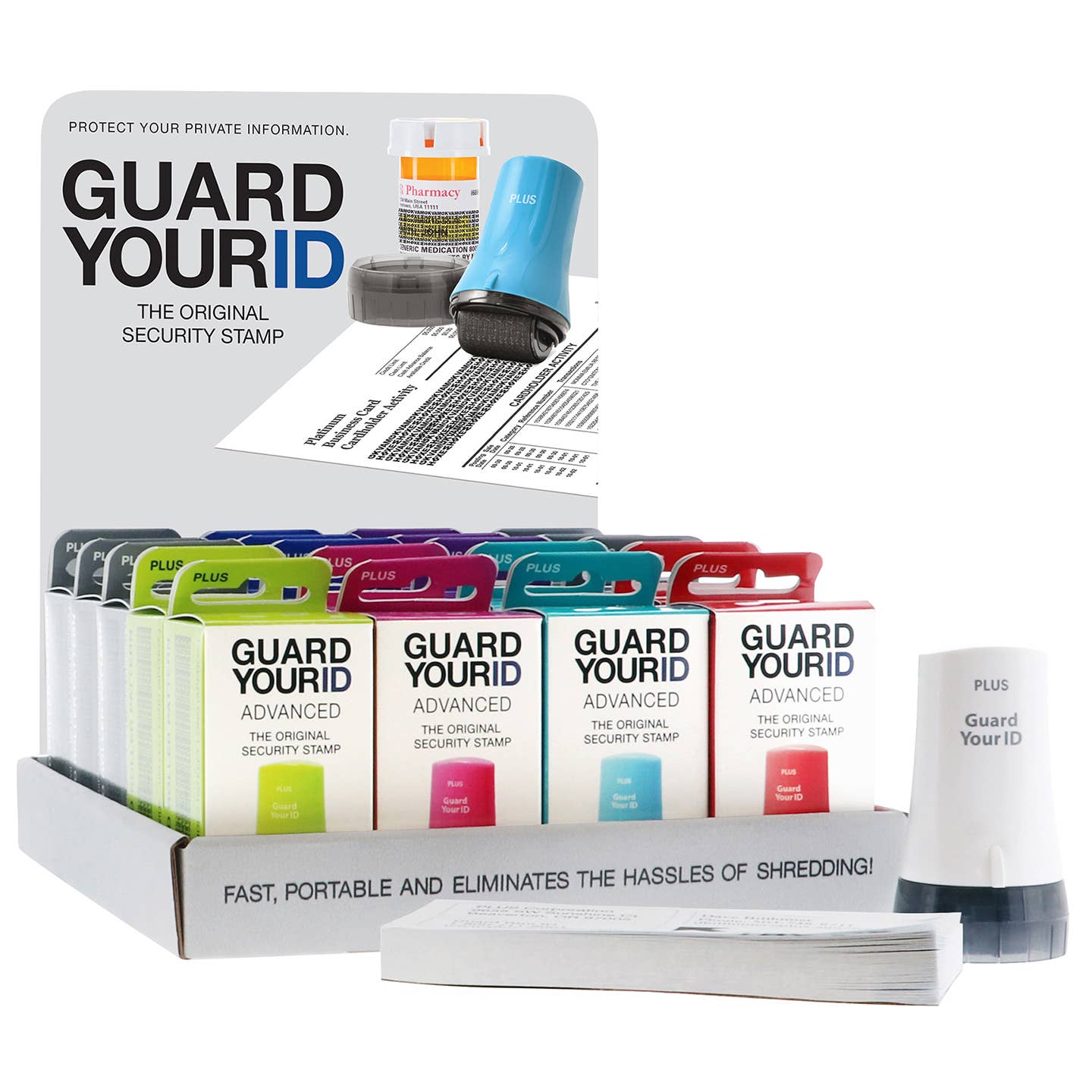 PLUS CORPORATION OF AMERICA - Guard Your ID Advanced Regular Roller. Color will be random.
