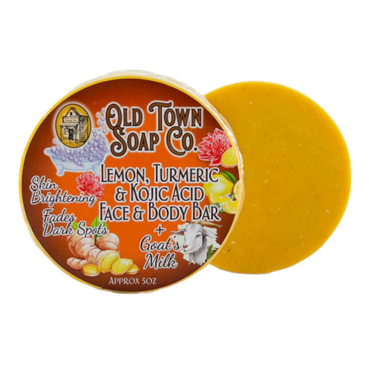 Old Town Soap Co. - Lemon, Turmeric & Kojic Acid Face & Body Bar