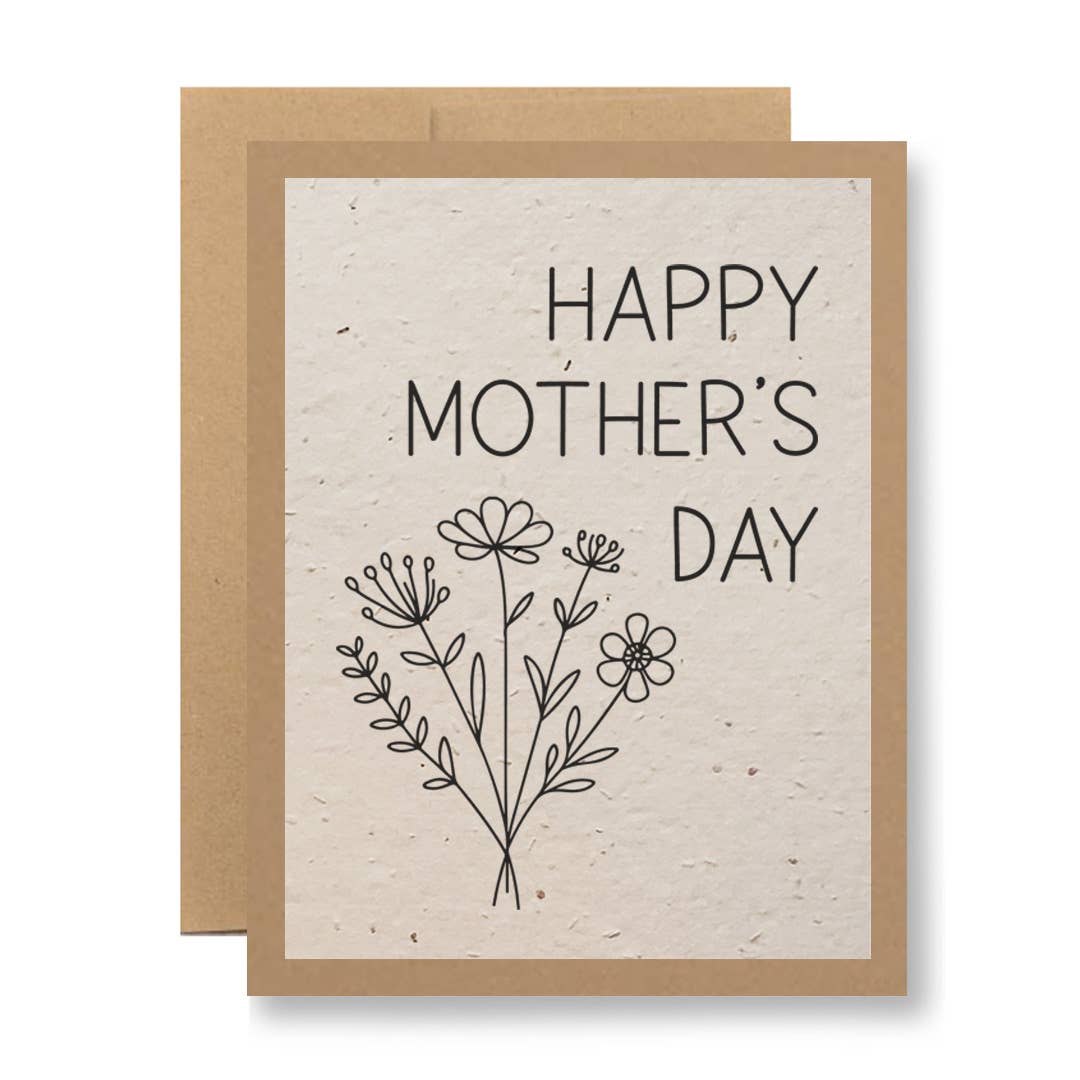 Seedy Cards - Plantable Seed Paper Greeting Card - Mother's Day {sketch}