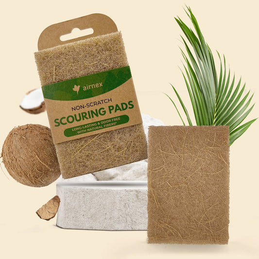 AIRNEX - Eco-friendly Scouring Pad - 3 Pack Coconut Scourer