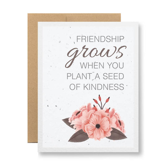 Seedy Cards - Plantable Seed Paper Greeting Card - Friendship grows...