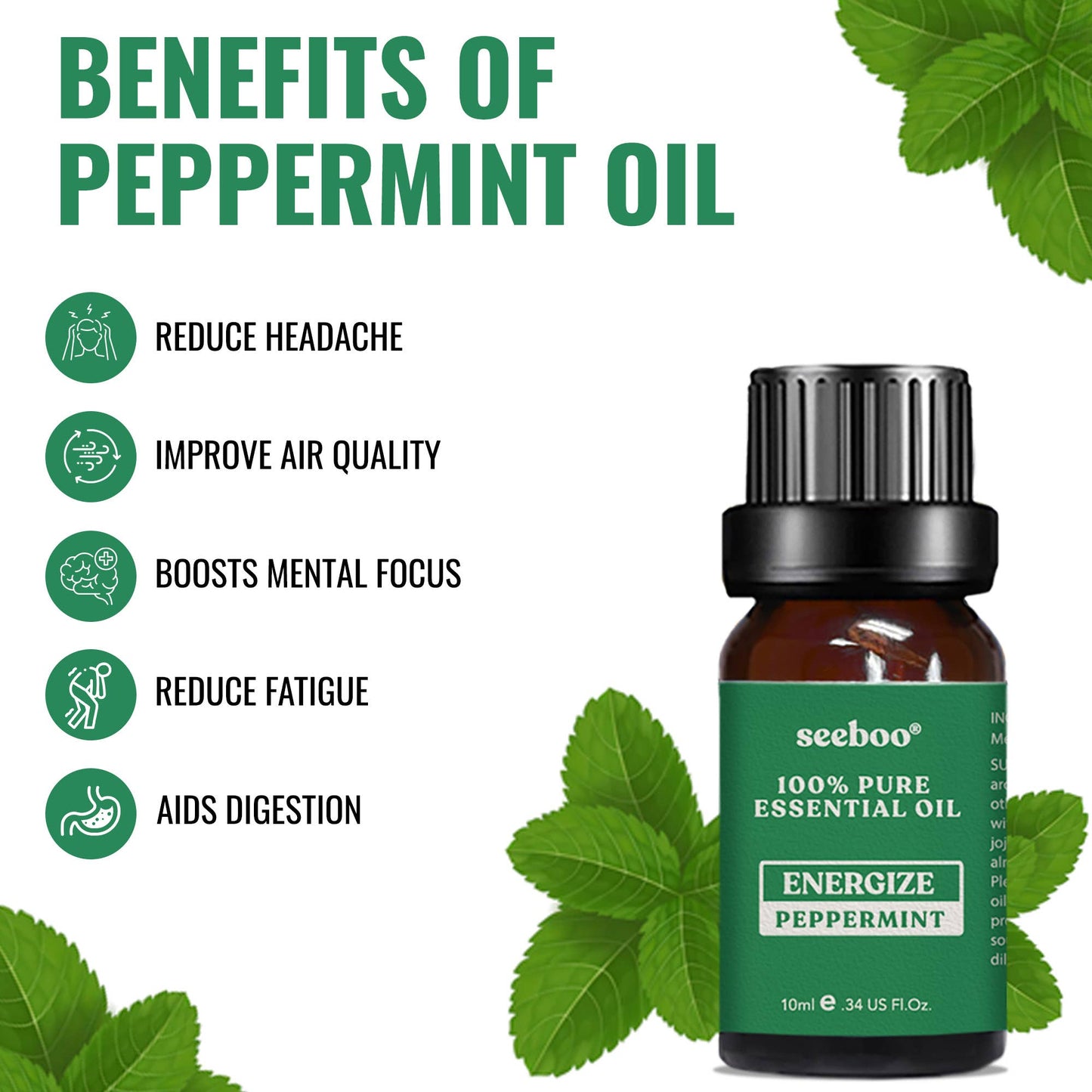 The American Gift Company (TAGCO) - 100% PURE THERAPEUTIC GRADE ESSENTIAL OIL - PEPPERMINT