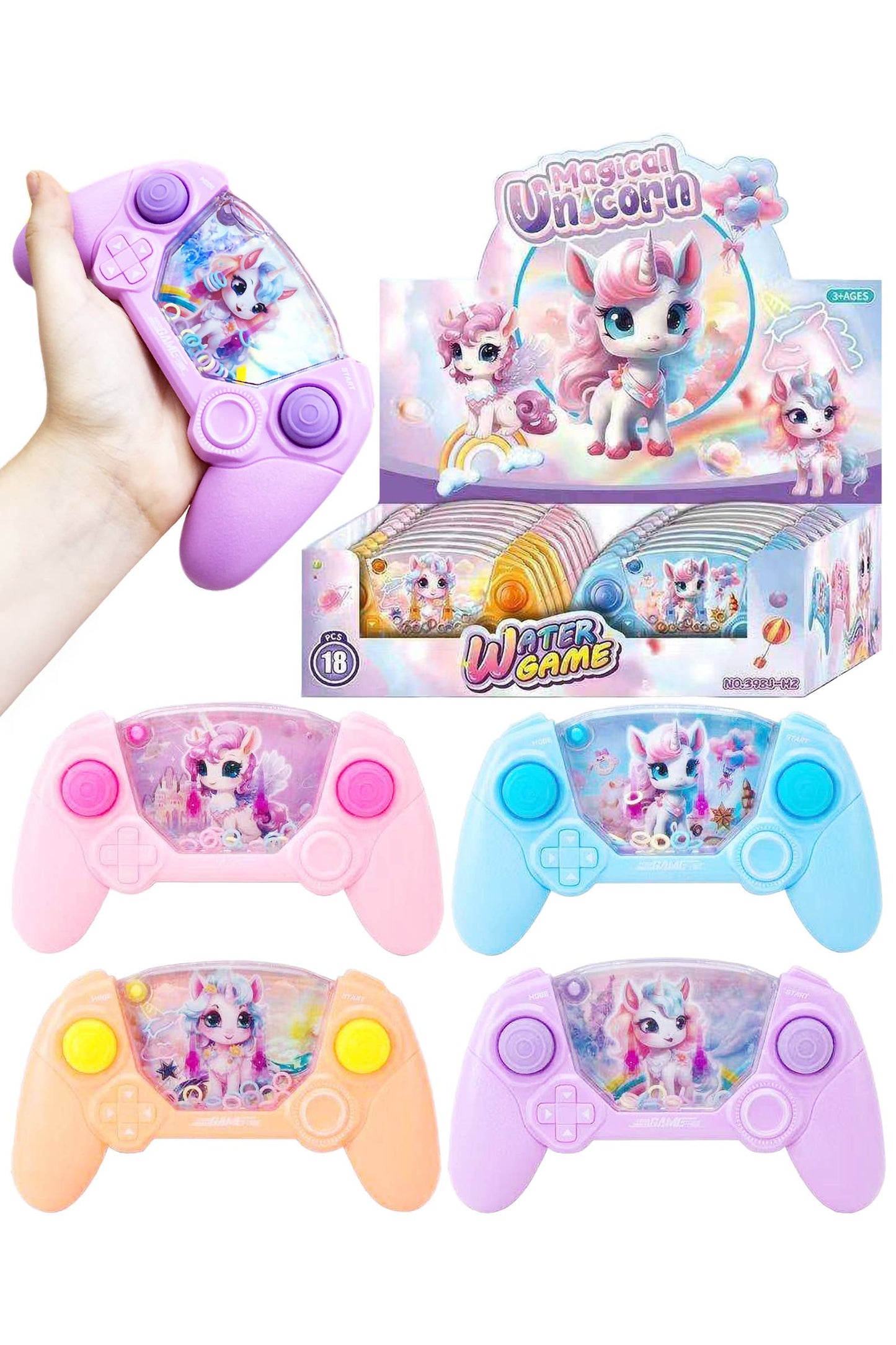 Cap Zone - Unicorn Joystick Ring Toss Water Game