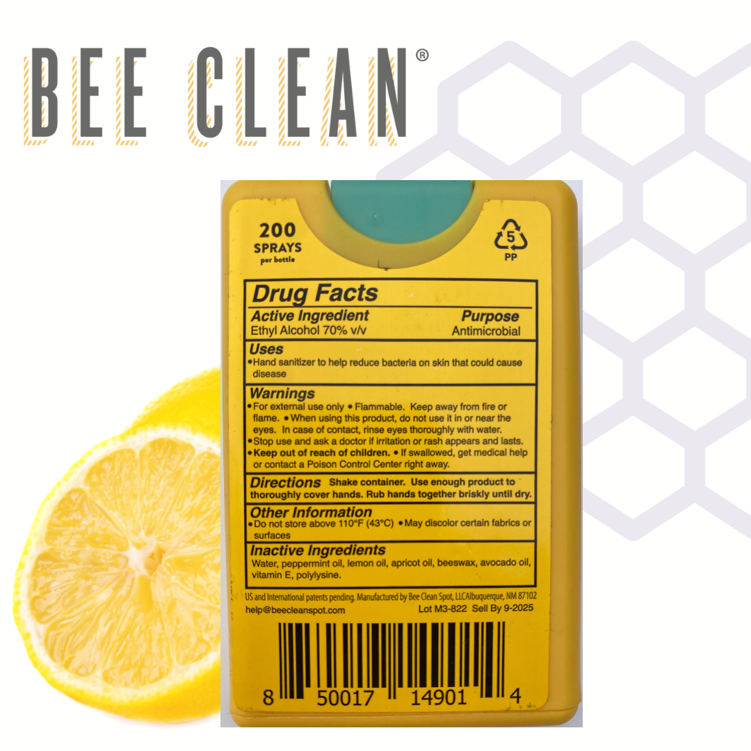 Bee Clean - Bee Clean Organic Beeswax Hand Sanitizer - 12 pack