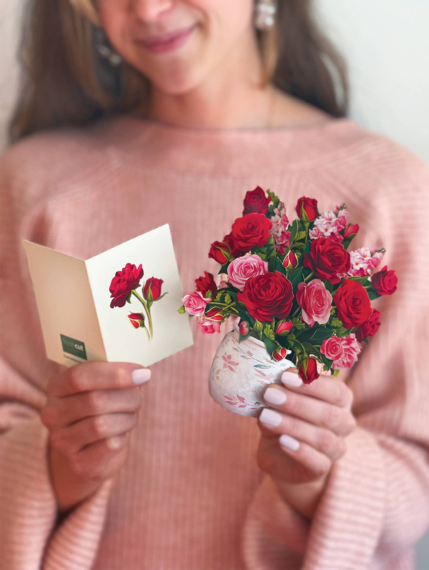 FreshCut Paper LLC - Mini Blooming Roses (Pop-up Greeting Cards)