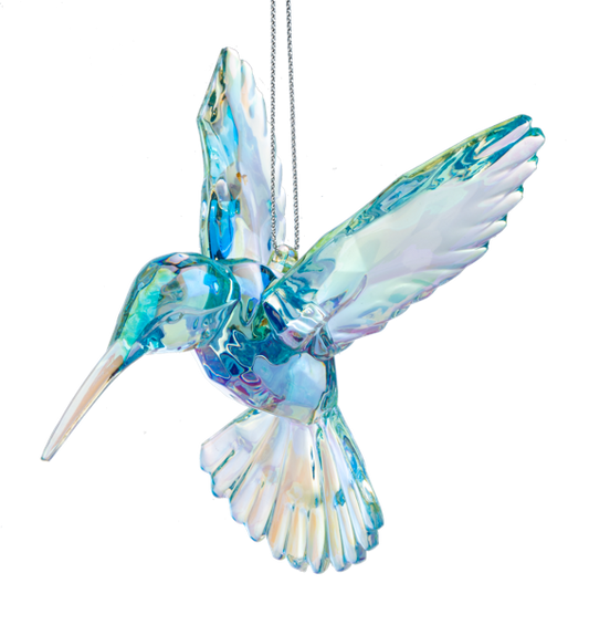 Hummingbird Ornament, Blue