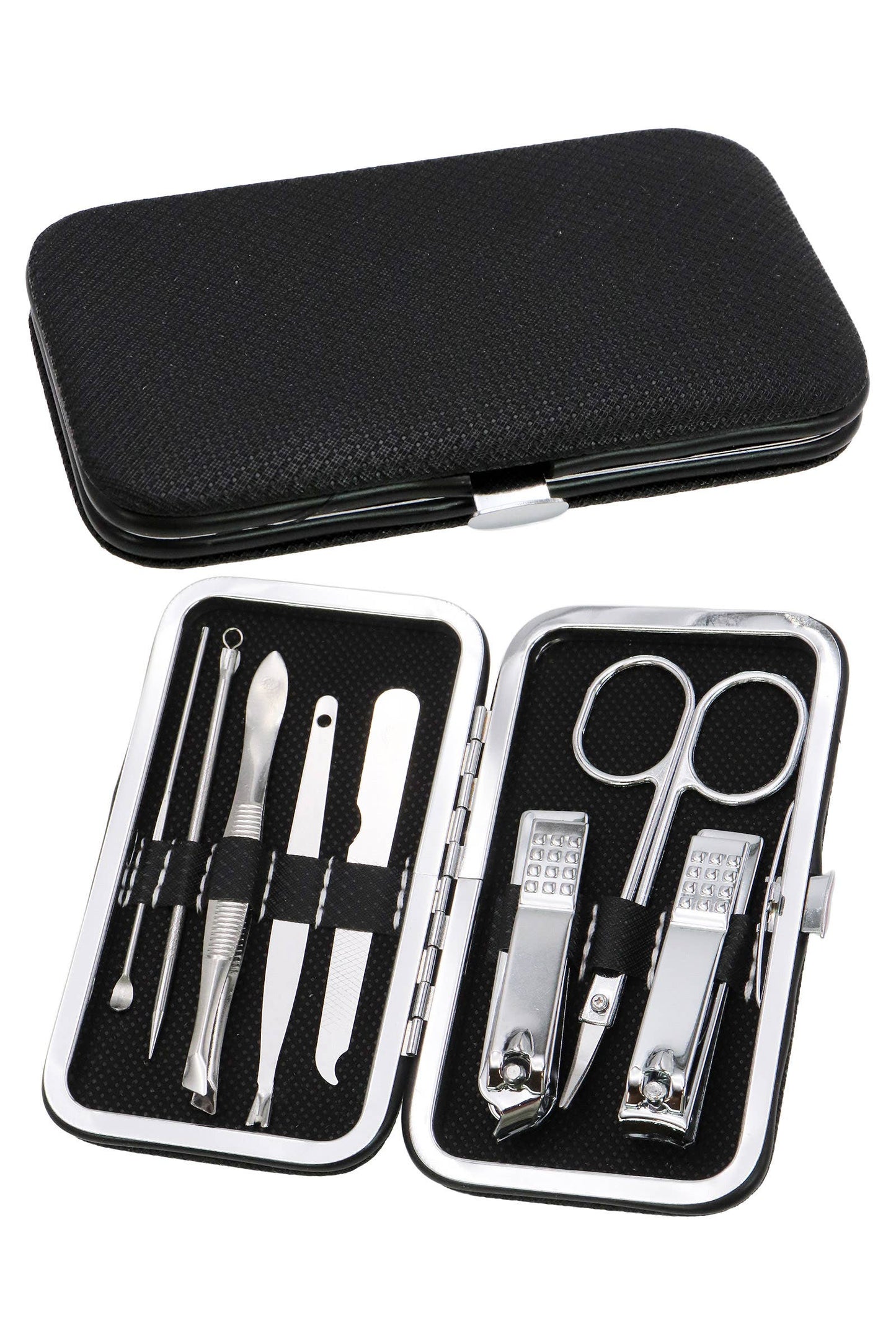 Cap Zone - 8 Pcs Solid Stainless Steel Nailcare Kit Set
