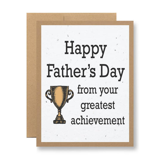 Seedy Cards - Plantable Seed Paper Greeting Card - ...greatest achievement