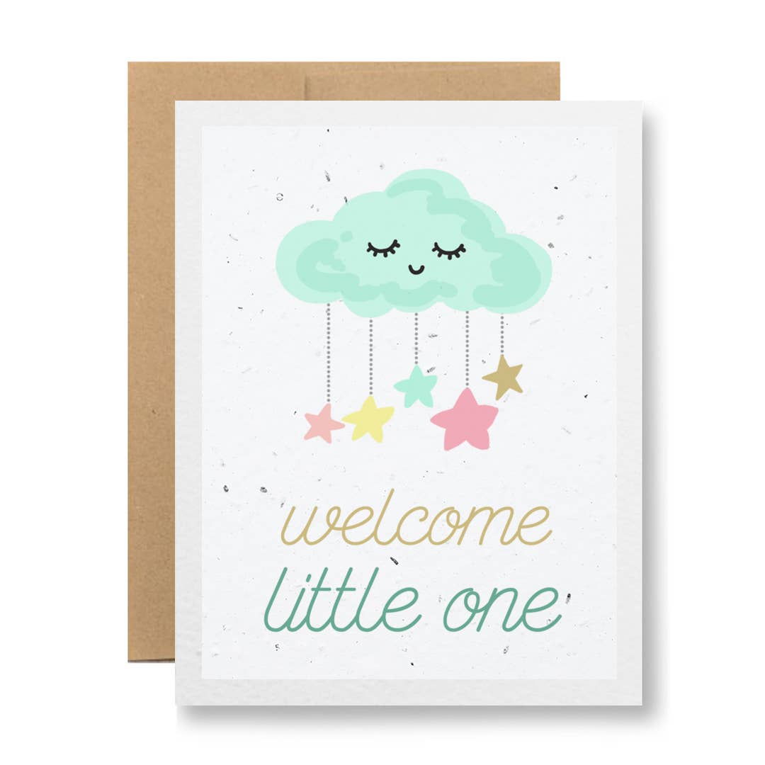 Seedy Cards - Plantable Seed Paper Greeting Card - Welcome little one