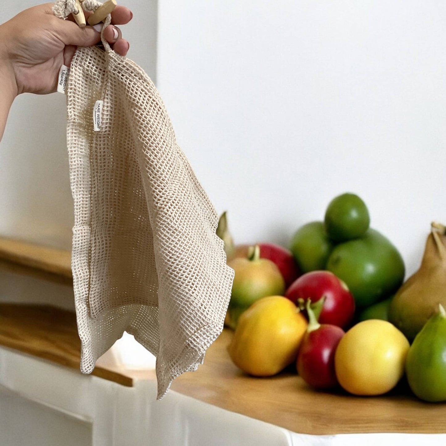 Bamboo Switch - 2 Pack Organic Cotton Mesh Produce Bags