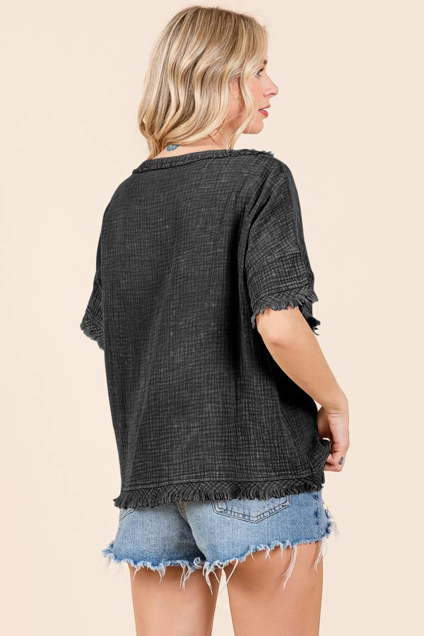 Culture Code - CWT2134MW - SCOOP NECK OVERSIZE TOP