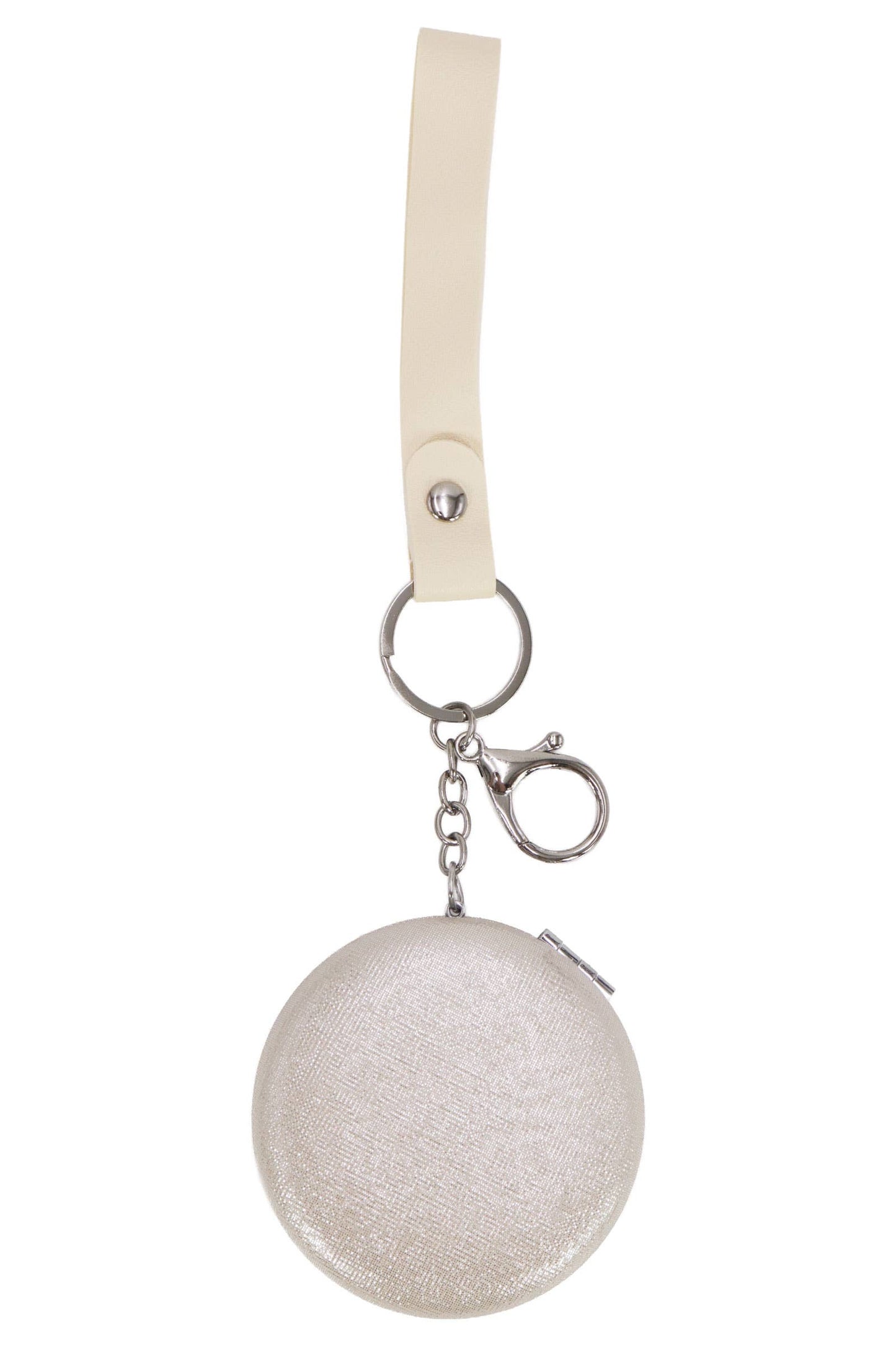 Cap Zone - Pearlescent Macaron Compact Mirror Key Chain
