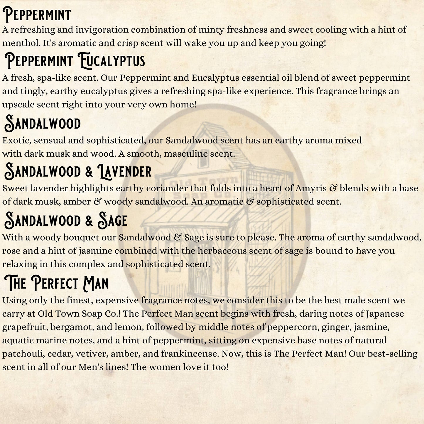Old Town Soap Co. - Handmade Bar Soap -Available in 22 Scents -Best Seller!