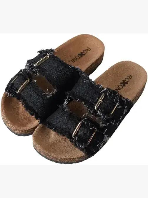 Roxoni - Women's Comfort Flat Sandals Double Buckle Adjustable Straps (Copy)