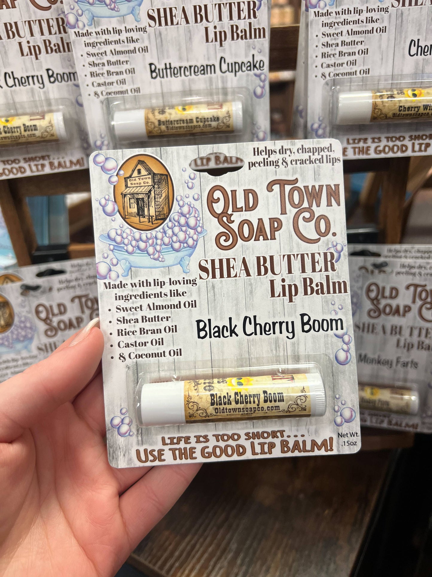 Old Town Soap Co. - Lip Balm -12 Flavors -Super Hydrating with SPF Protection