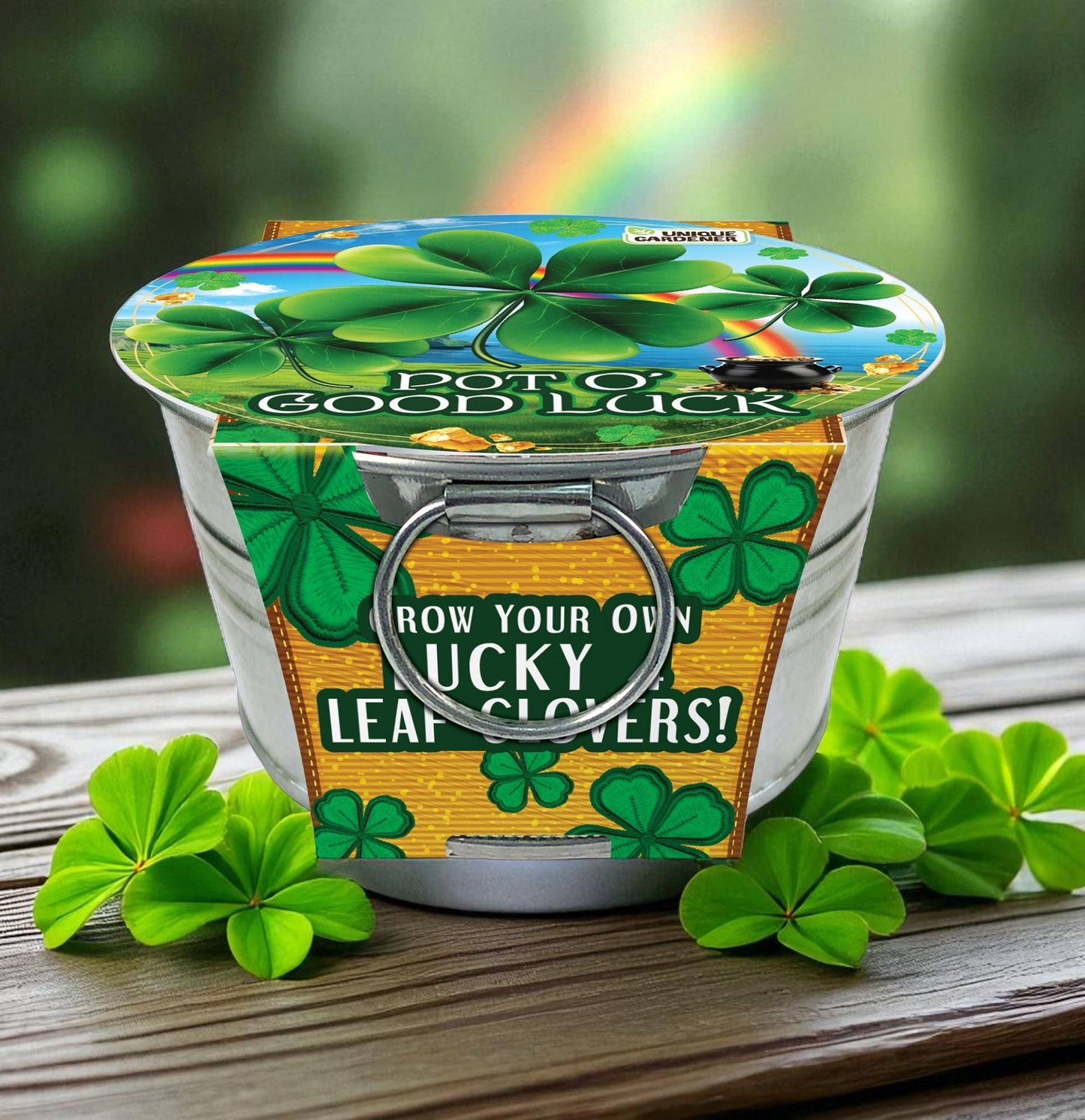 Silver Circle Products - Pot O' Good Luck - Grow Your Own Lucky 4 Leaf Clovers