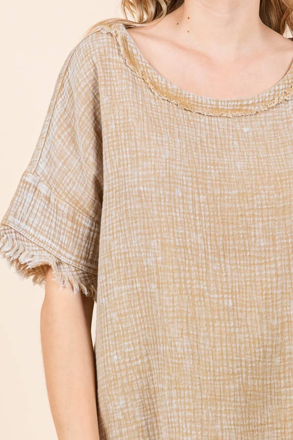 Culture Code - CWT2134MW - SCOOP NECK OVERSIZE TOP