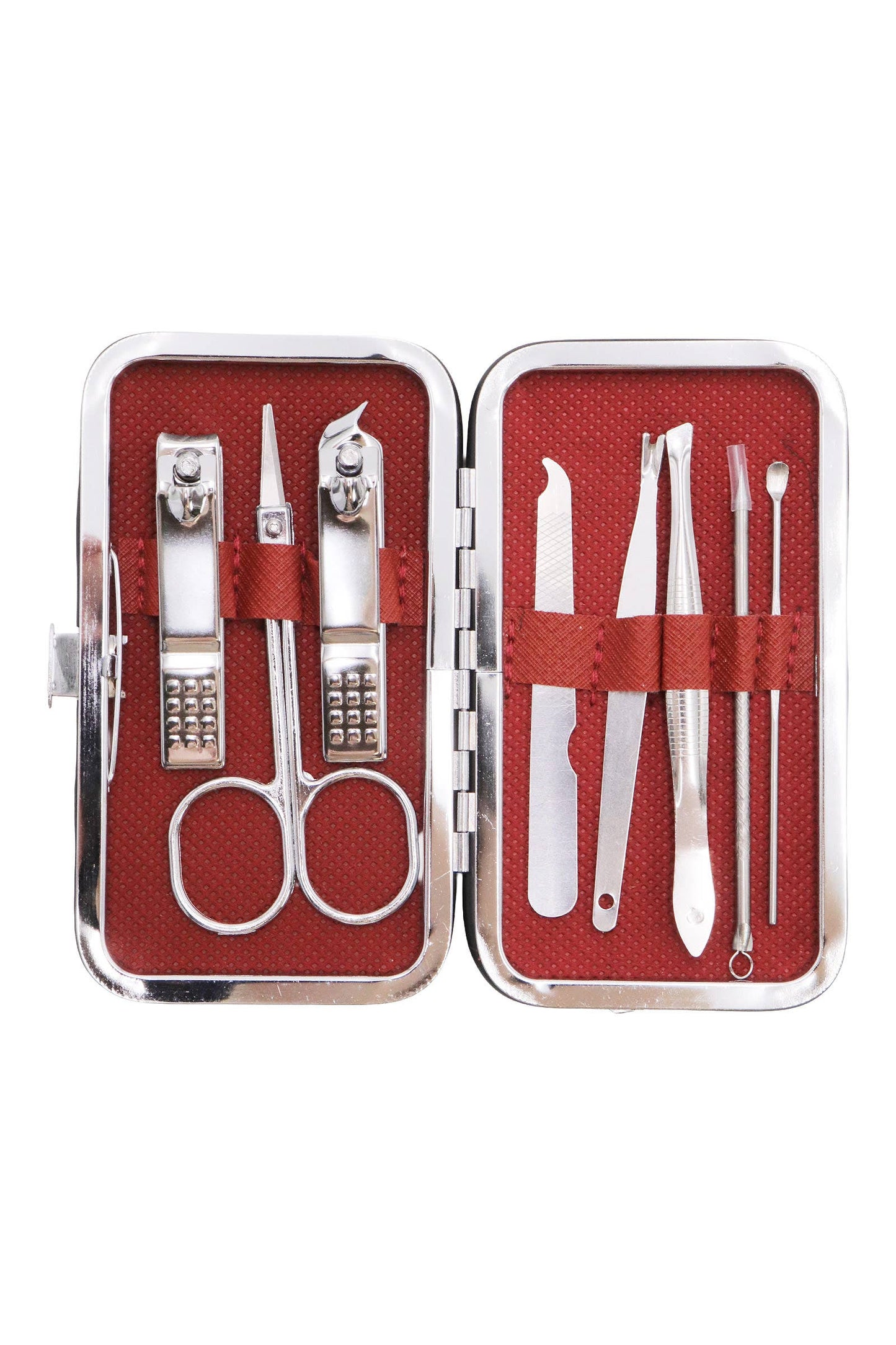 Cap Zone - 8 Pcs Solid Stainless Steel Nailcare Kit Set